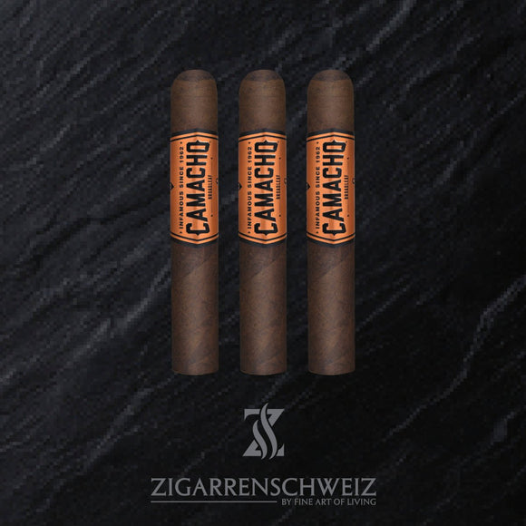 Camacho Broadleaf Robusto im 3er Zigarrenetui