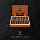 Camacho Broadleaf Robusto, 20er Zigarrenkiste geöffnet mit Blick auf die Zigarren