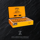 Camacho Connecticut Gordo 60/6, 20er Zigarrenkiste geöffnet mit Blick auf die Zigarren