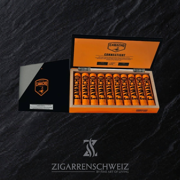 Camacho Connecticut Robusto Tubos, Zigarrenkiste mit Aluminium-Tubos