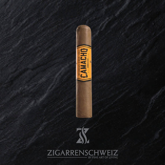 Camacho Connecticut Robusto, einzelne Zigarre mit hellem Ecuador-Connecticut-Deckblatt