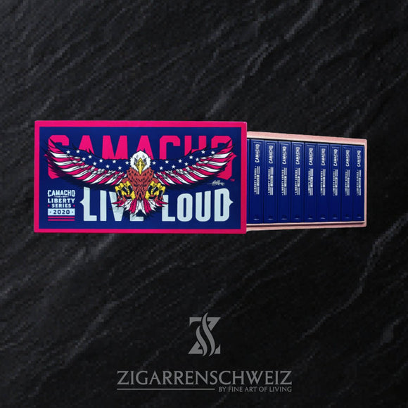 Camacho Liberty 2020 Gordo, Zigarrenkiste von innen und aussen