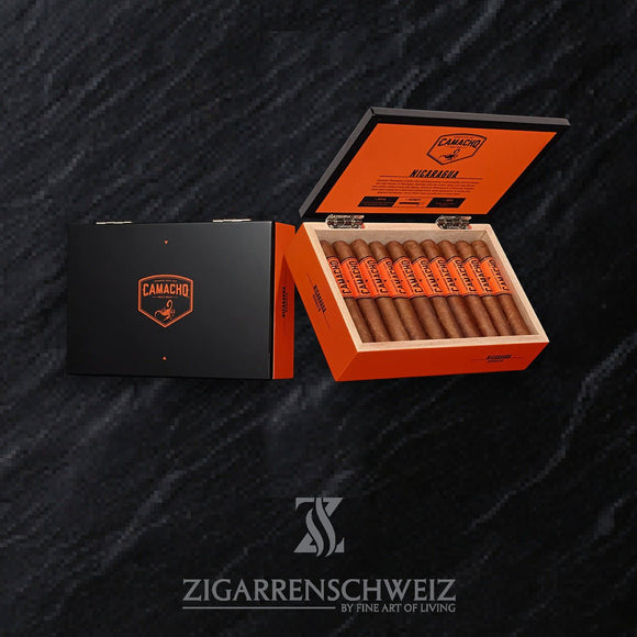 Camacho Nicaragua Robusto, 20er Zigarrenkiste mit Zigarren