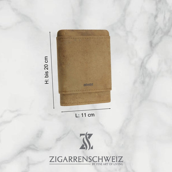 adorini Zigarrenetui für 3 - 5 Zigarren längenverstellbar aus Leder - Zigarrenschweiz Online Zigarren Boutique - 