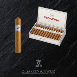Vega Fina Classic Line Perla, Zigarrenkiste geöffnet mit hellem Ecuador-Connecticut-Deckblatt