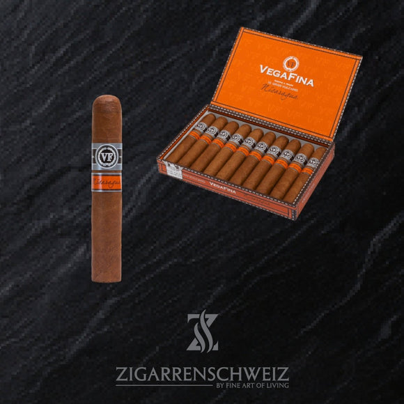 Vega Fina Nica Line Gran Vulcano, Zigarrenkiste geöffnet mit nicaraguanischem Habano-Deckblatt