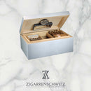 Adorini Aluminium Humidor - Medium, für 68 Zigarren - Zigarrenschweiz Online Zigarren Boutique - 