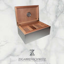 Adorini Aluminium Humidor - Medium, für 68 Zigarren - Zigarrenschweiz Online Zigarren Boutique - 