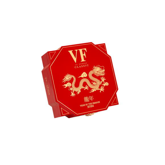 Vega Fina Year of the Dragon 2024, geschlossene Kiste aus einem zweiten Winkel