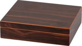 Humidor Walnut Dekor dunkel für ca. 20 Cigarren - Zigarrenschweiz Online Zigarren Boutique - 
