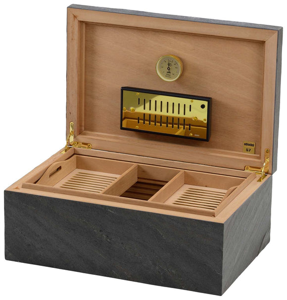 Adorini Black Slate Deluxe Humidor für 150 Zigarren - Zigarrenschweiz Online Zigarren Boutique - 